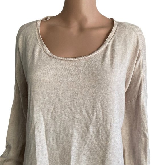 Lane Bryant Sweater Womens Plus Size 22/24 Pale Pink Stretch Lace Hemline - Picture 3 of 9